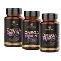 Kit 3x Omega Brain - (60 caps) - Essential Nutrition