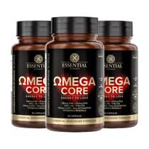 Kit 3x Omega Core + Omega 3 + Astaxantina + CoQ10 - 60 Capsulas - Essential Nutrition