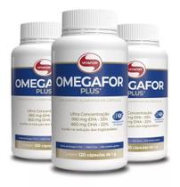 Kit 3x Ômegafor Plus 120 caps Ômega 3 Vitafor