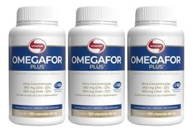 Kit 3x Omegafor Plus Vitafor 120 Caps Tg Total 360 Caps Promoção