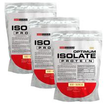 Kit 3x Optimum Isolate Whey Protein 900g - Bodybuilders
