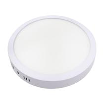 Kit 3x Painel Plafon Led 18w Luminária Sobrepor Redondo Branco Quente St543