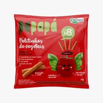 Kit 3X: Palitinhos Infantil Tomate e Manjericão Papapá 20g