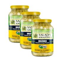 Kit 3X: Palmito Açaí Picado Orgânico Salada Amazônia 500G Kit 3X: Palmito Açaí Picado Orgânico Salada Amazônia 500G