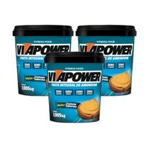 Kit 3X: Pasta Amendoim Integral Tradicional Vitapower 1005G