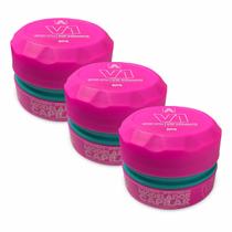 Kit 3x Pasta Cabelo Brilho Vip Essence V1 80g Alfa Looks