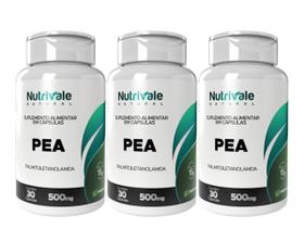 Kit 3x Pea Palmitoiletanolamida 30 Capsulas 500mg Nutrivale