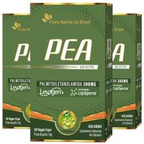 KIT 3X PEA - Palmitoiletanolamida (Levagen) 300mg 30 cápsulas - Flora Nativa KIT 3X PEA - Palmitoiletanolamida (Levagen) 300mg 30 cápsulas - Flora Nativa