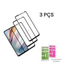 Kit 3x Película 3D De Vidro Temperado Para Proteção Da Tela Motorola Moto G54