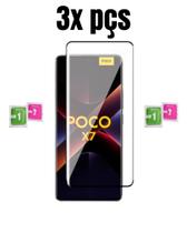 Kit 3x Pelicula Curvada 3D 9D Glass Para Poco X7 5G