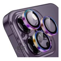 Kit 3X Película Lente Câmera Para iPhone 14 Pro / 14 Pro Max - Proteção e Beleza Para Seu iPhone - Clear