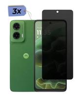 Kit 3x Película Privacidade 3D Para Moto G35 Vidro Temperado 9D