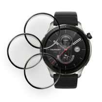 Kit 3x Película Protetora Nano 3D Para Amazfit Gtr 4 - A2166 Kit 3x Película Protetora Nano 3D Para Amazfit Gtr 4 - A2166