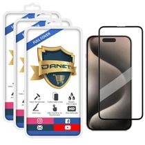 Kit 3x Película Vidro 3d Para iPhone 15 15 Plus 15 Pro Max