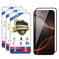 Kit 3x Película Vidro 3d Para iPhone 16 16 Plus 16 Pro Max