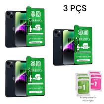Kit 3x Películas de Cerâmica Flexível Para Iphone 14 Plus