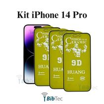 Kit 3x Películas de Cerâmica Fosca para Iphone 14 Pro