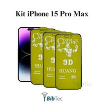 Kit 3x Películas de Cerâmica Fosca para Iphone 15 Pro Max
