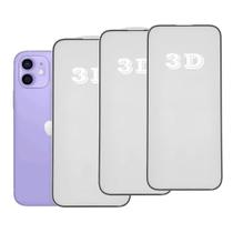 Kit 3x Películas de Vidro 3d Anti Impacto Para iPhone Todos Modelos