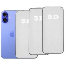 Kit 3x Películas de Vidro 3d Anti Impacto Para iPhone Todos Modelos