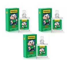 Kit 3x Perfume Deo Colônia Cebolinha 25ml - Jequiti