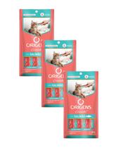Kit 3x Petisco Origens Creminho Salmão para Gatos 60g Kit 3x Petisco Origens Creminho Salmão para Gatos 60g