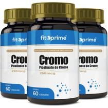 Kit 3x Picolinato de Cromo 250mcg 60 Cápsulas Kit 3x Picolinato de Cromo 250mcg 60 Cápsulas