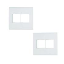 Kit 3x Placa 4X4 4 Módulos Branco Liz Tramontina 57106/026