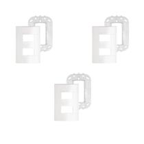 Kit 3x Placas Espelhos 4x2 2 Módulos Branca Schneider Lunare Up S421227