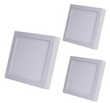 Kit 3x Plafon Led 18w Avant Sobrepor Quadrado Branco Frio Kit 3x Plafon Led 18w Avant Sobrepor Quadrado Branco Frio