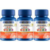 Kit 3X Polivitamínico A-Z Multi - 60 Cápsulas - Catarinense Nutrição Kit 3X Polivitamínico A-Z Multi - 60 Cápsulas - Catarinense Nutrição