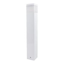 Kit 3x Poste luminária para jardim balizador 50cm E27 branco st222 Kit 3x Poste luminária para jardim balizador 50cm E27 branco st222