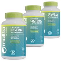 Kit 3x Potes Calcio de Ostras Suplemento Duom 360 Capsulas