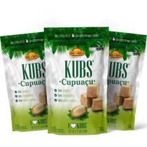 Kit 3x Pouch Kubs Cupuaçu Cubinhos Desidratado 42g Academia Fitness - Mil E Ross Alimentos