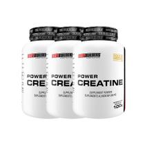 Kit 3x Power Creatina 100g Bodybuilders