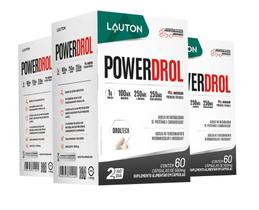 Kit 3x PowerDrol pré hormonal 500mg 60 cápsulas Lauton