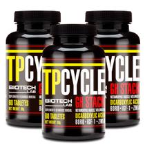 Kit 3X Pre Hormonal TPCYCLE - Massa Muscular - Testo - Biotech - 60 tabs
