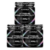 Kit 3x Pré-Treino Xtreme Pré-Workout 300g - Xpro Nutrition