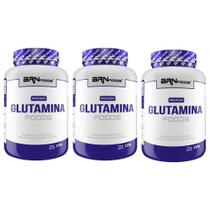 Kit 3X Premium Glutamina 100G - Brn Foods Kit 3X Premium Glutamina 100G - Brn Foods