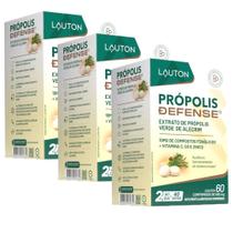 KIT 3X Própolis Defense ( Própolis Verde + Vitaminas ) 60 comprimidos - Lauton KIT 3X Própolis Defense ( Própolis Verde + Vitaminas ) 60 comprimidos - Lauton