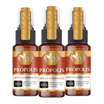 Kit 3x Própolis Spray Composto Purafor 30ml - Imunidade e Vitamina C Kit 3x Própolis Spray Composto Purafor 30ml - Imunidade e Vitamina C