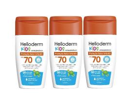 Kit 3x Protetor Solar Corporal Helioderm Fps70 Kids 120ml Kit 3x Protetor Solar Corporal Helioderm Fps70 Kids 120ml