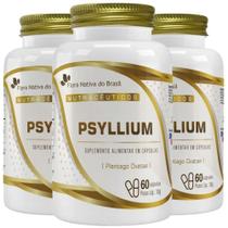 Kit 3X Psyllium 500Mg 60 Cápsulas - Flora Nativa