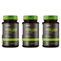 Kit 3x - Psyllium - 70 cápsulas - Omix