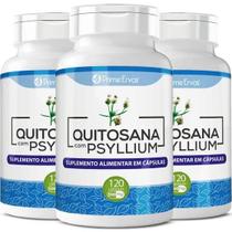 Kit 3X Quitosana com Psyllium 120 cápsulas - Prime Ervas