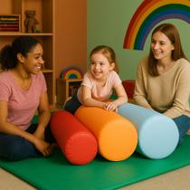 Kit 3x Rolinho Sensorial de Espuma para Crianças Estímulo Motor, Cognitivo e Sensorial com Segurança e Diversão