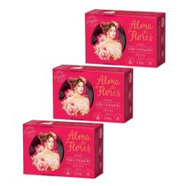 Kit 3x Sabonete Alma de Flores Intense 130g - Memphis