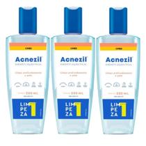 Kit 3x Sabonete Liquido Facial Acnezil 200ml - CIMED