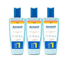 Kit 3x Sabonete Líquido Facial Acnezil Com 200ml - Cimed