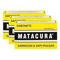 Kit 3x Sabonete Matacura Sarnicida E Antipulgas 80gr Kit 3x Sabonete Matacura Sarnicida E Antipulgas 80gr